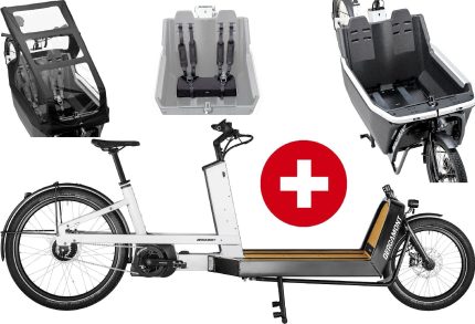 Bergamont E-Cargoville LJ Expert Family - 625 Wh - 2025 - 26 / 20 pulgadas - Cargo unisex
